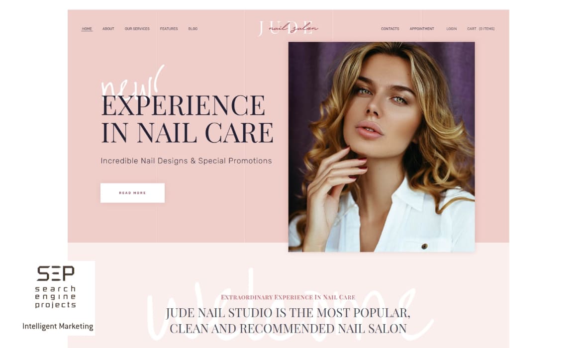 beauty salon website