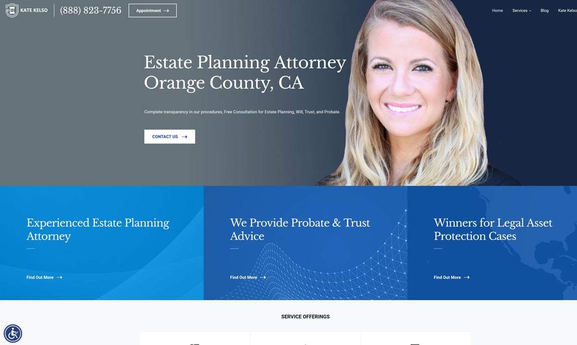 attorney website design