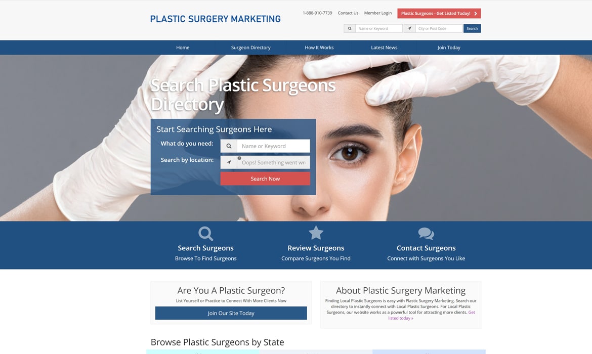 plastic surgery marketing directory