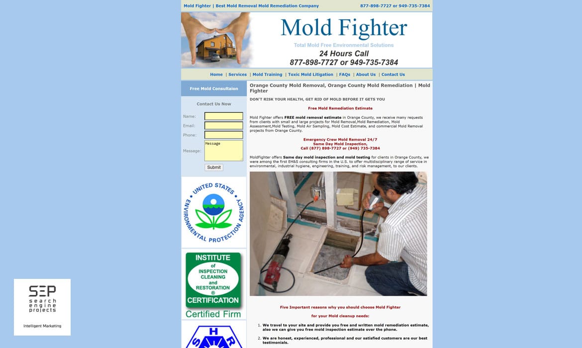 contractor website design