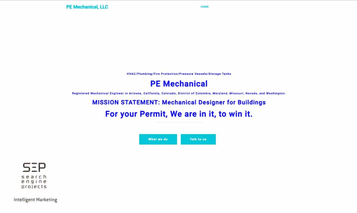 engineering website design