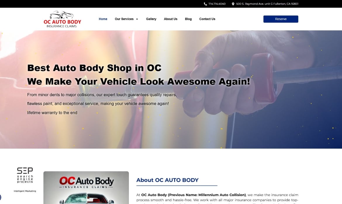 OC Auto Body Shop Marketing
