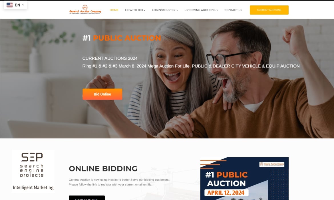 General Auction Company marketing